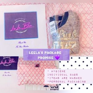 LeeLa’s Package Promise 💜 (picture is one example of shipping package)